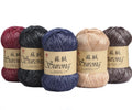 Factory Wholesale Egyptian Long Staple Cotton Suede Fancy Hand Knitted Blended Yarn 7S Count 10 Colours