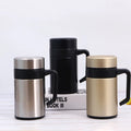 2025 New Arrival Products 400ml Double Wall Stainless Steel Portable Vacuum Flask Insulated Thermos Tea Cup with Handle for Gift