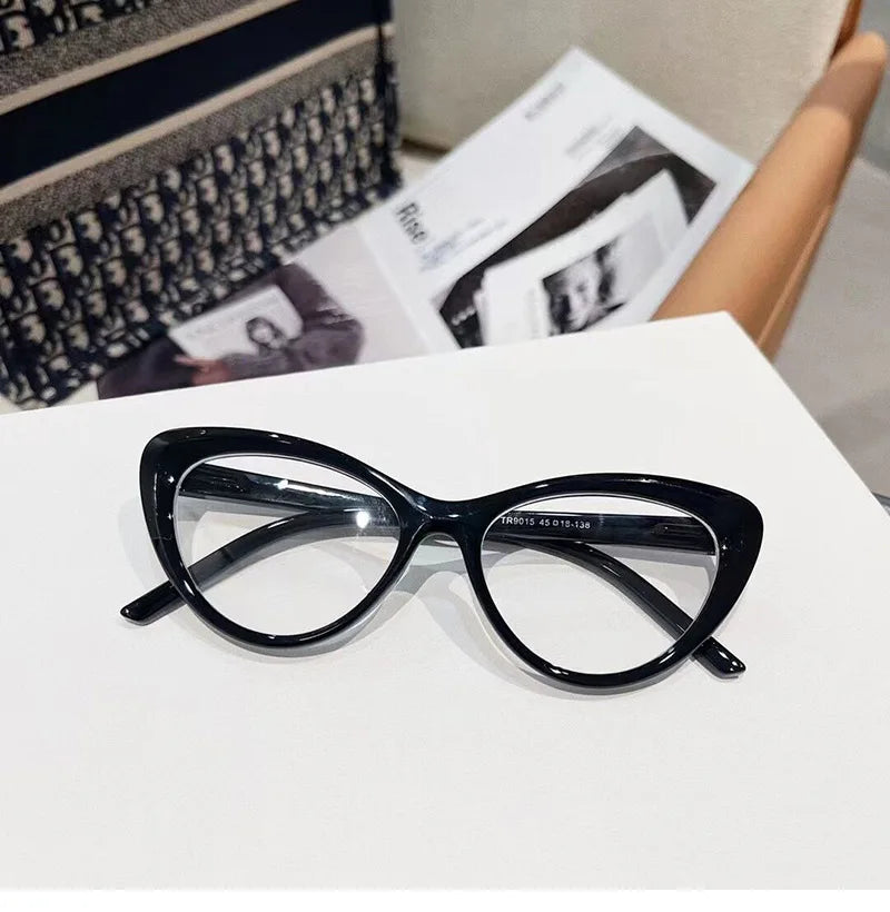 2025 New Anti Blue Light Custom Designer Spsctacle Glasses TR90 Frame Glasses Prescription Glasses Optical Cat Eye Frames