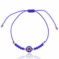 Bohemian Seed Glass Bead Flower Glaze Beach Knitting Bracelet GMB004