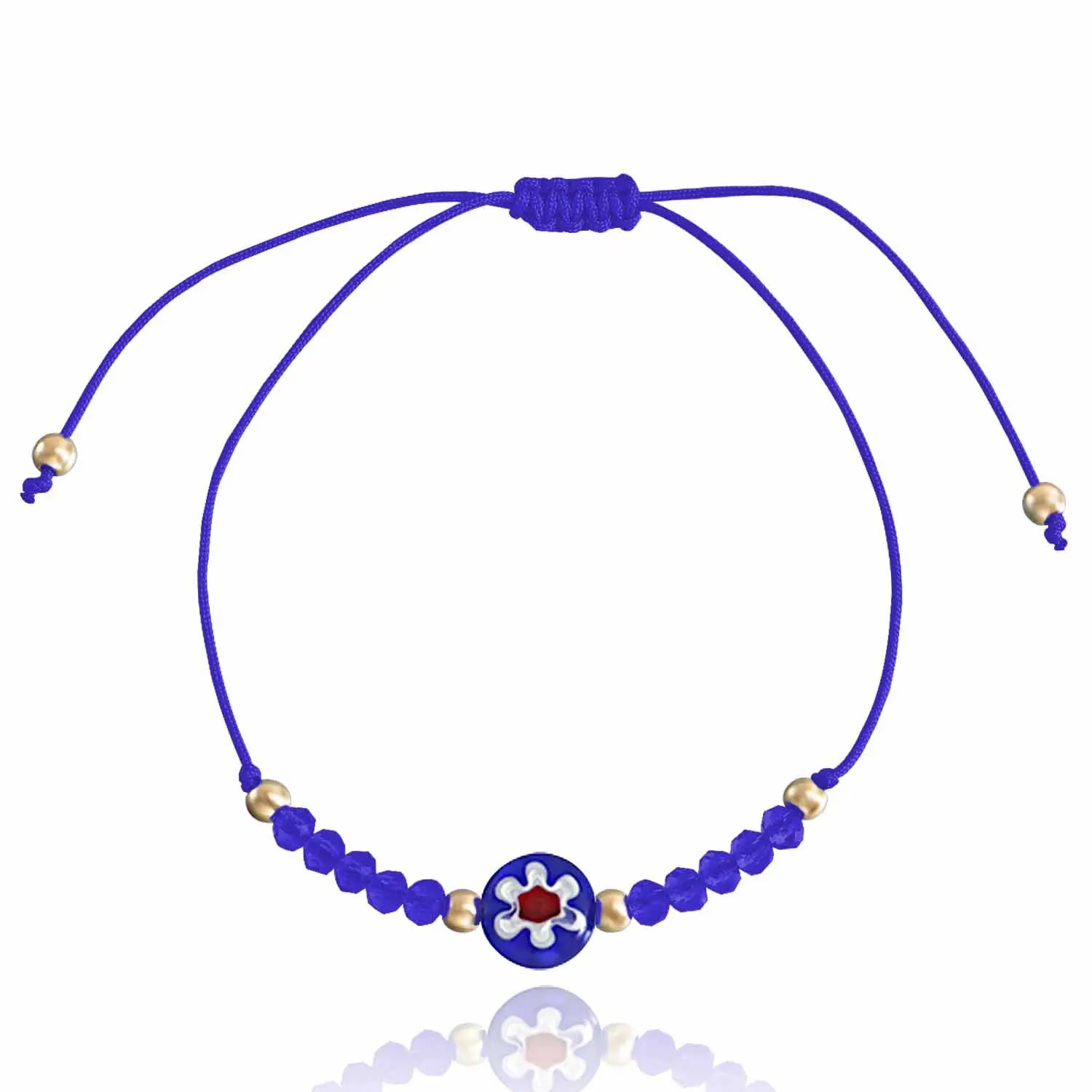 Bohemian Seed Glass Bead Flower Glaze Beach Knitting Bracelet GMB004