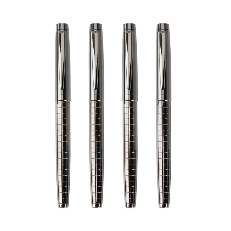 Luxury Classic Executive Rollerball Pen Personalized Logo Sports Body Gun Grey Metal Pen Business & Gift Writing Width 0.5mm