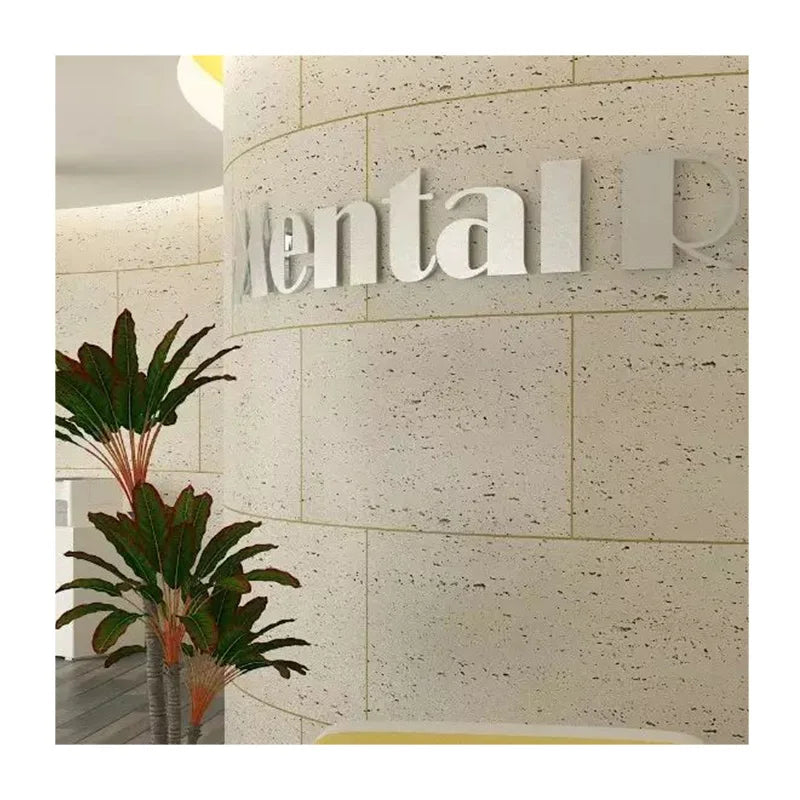Travertine Surface Artificial Quartz Tile Flexible Natural Stone for Interior Exterior Villa Wall Decor with Acrylic Application
