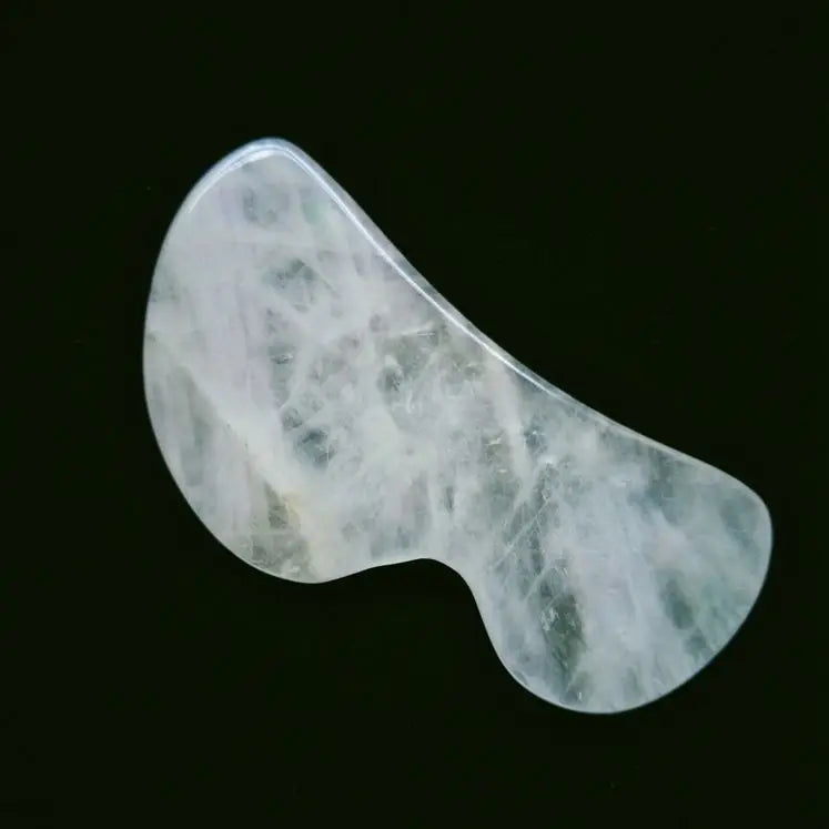 2026 Clear Quartz gua sha wholesale natural gemstone jade gua sha tool for face