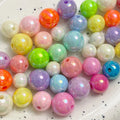 500g 10MM 12MM 14MM 16MM Plastic AB Round Ball Shape Spacer Acrylic Charm Loose Beads for Chain Bracelet Necklace
