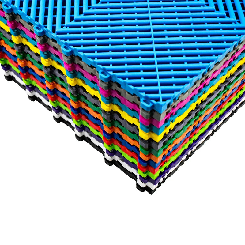 The Best Selling Plastic Tiles Floor Floor Tiles 40*40 Black Rubber Garage Floor Tiles