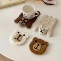 Solhui Ins Cute Felt Coasters Heat Resistant Pad coaster for Drinks