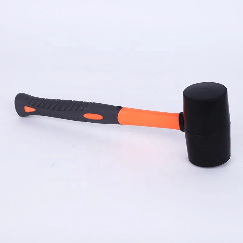 No.62016 DIY Grade Black Rubber Hammer Mallet for Tile Installation Machinist Hammer with OEM Customization Support