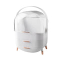 2022 Dust Proof Plastic Makeup Makeup Organizer Skincare Storage Shelf Desktop Cosmetic Storage Box