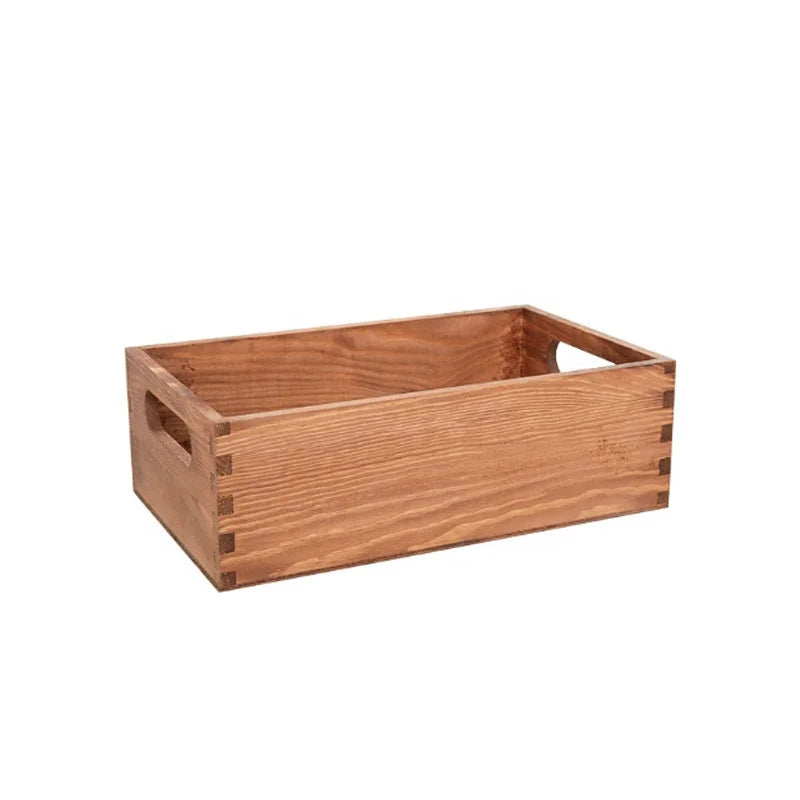 Living  Room  Wooden Stash Box Antique  Wood  Cosmetic Large Wooden  Gift Storage Box Without Lid