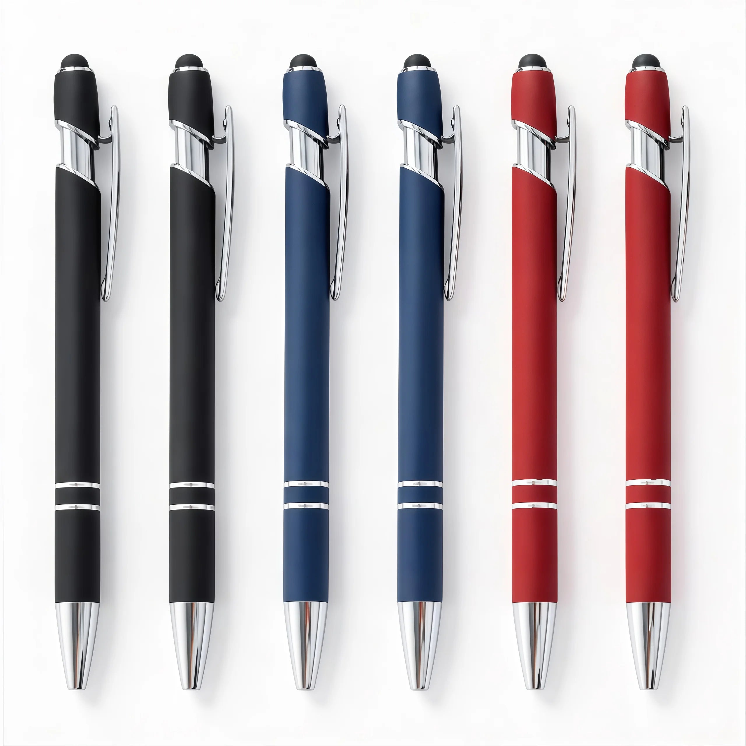 Multifunction Metal Ballpoint Pen with Stylus - Custom Logo Promotional Business Gift Pen