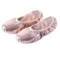 Pink Leather Girls Ballet Shoes Soft No Strings Ballet Dance Slipper Suitable for Practice Dance of Ballerina