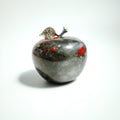 Diy Wholesale Carved Polished African Blood Stone Crystal Applesdecoration for Christmas Birthday Presents