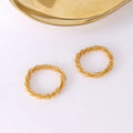 Dainty Trendy Jewelryhigh Quality Stainless Steel Bling Rings Women Gold  Chain Ring