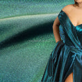 Luxury Metal Gradient Polyester Fabric Nigerian Brocade Jacquard Fabric for Evening Dress Making