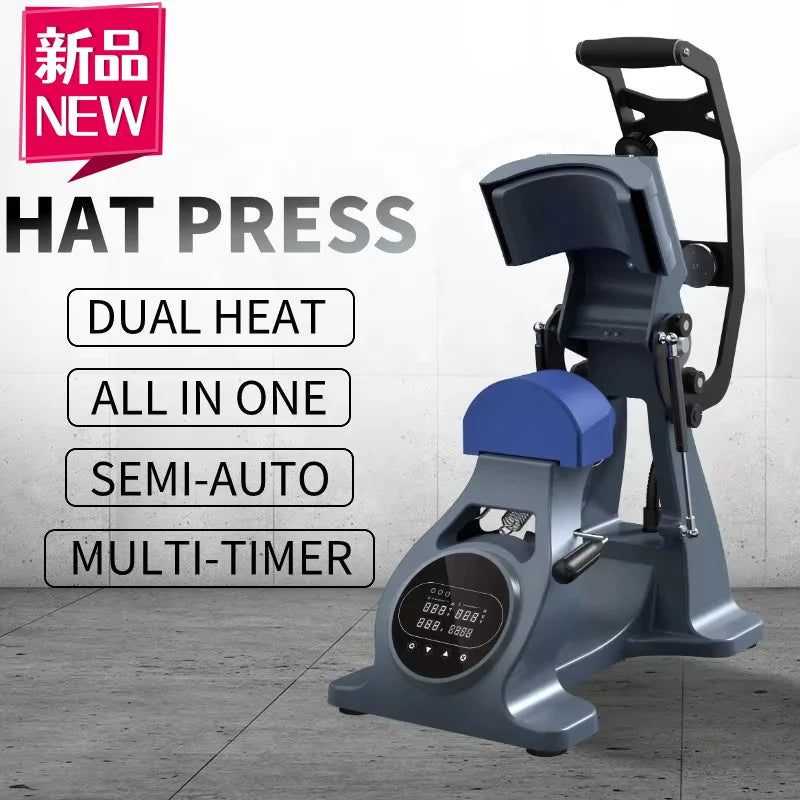 New Arrival Automatic 110V Auto Cap Hat Press Machine Hat Pad Multi-Function Cap Heat Press Machine Hat Mat