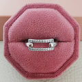 Delicate Zircon Double-Layer Ring for Women - Minimalist Style Fashionable Korean Version Personality Internet Celebrity Ring