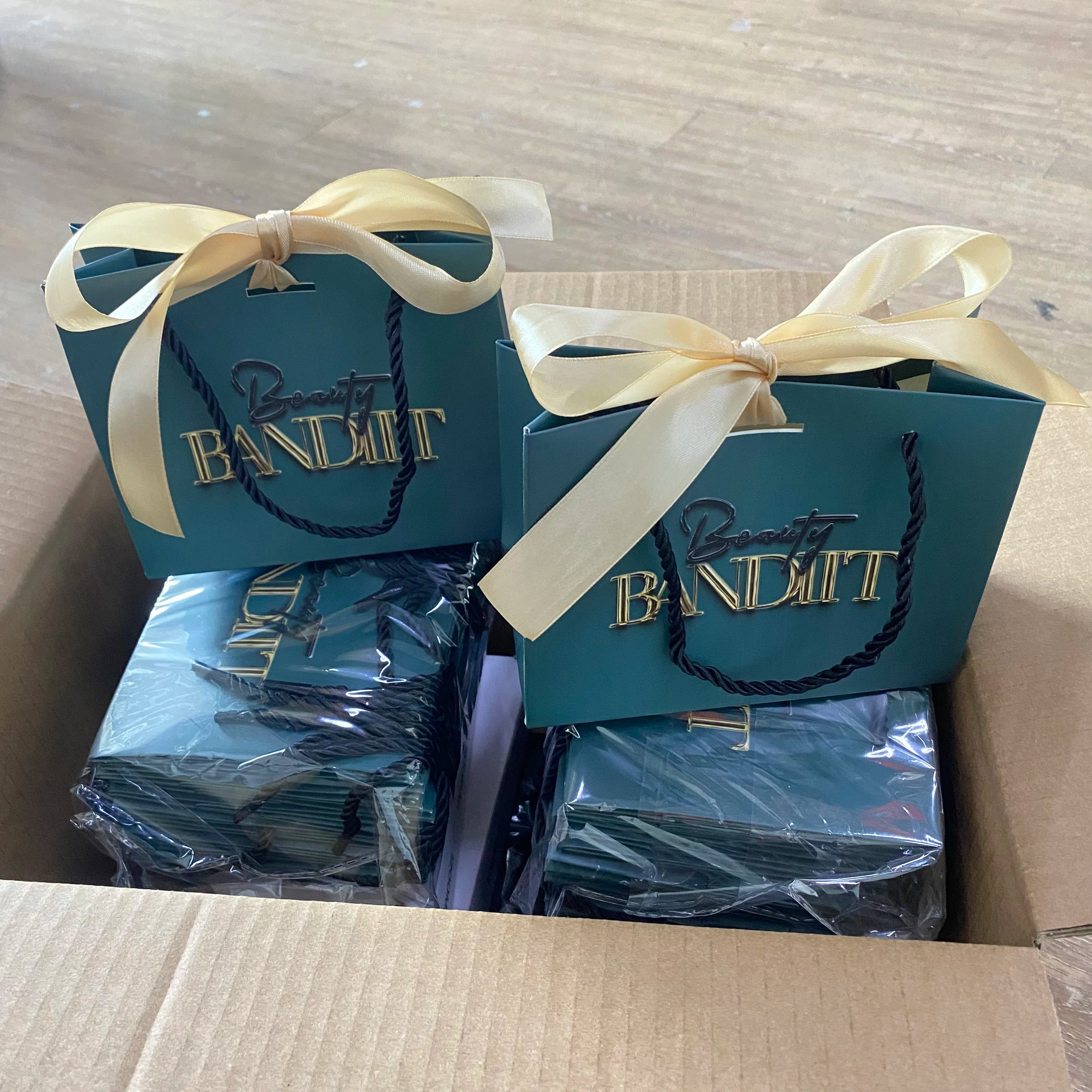 Custom Luxury White Card Gift Paper Bags Professionally Designed Your Own Logo Laminated for Durability for Clothing Ribbon