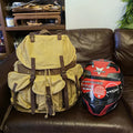 Wholesale TF2296 Green Leisure Canvas Drawstring Backpack Bags Hot Sale String Closure