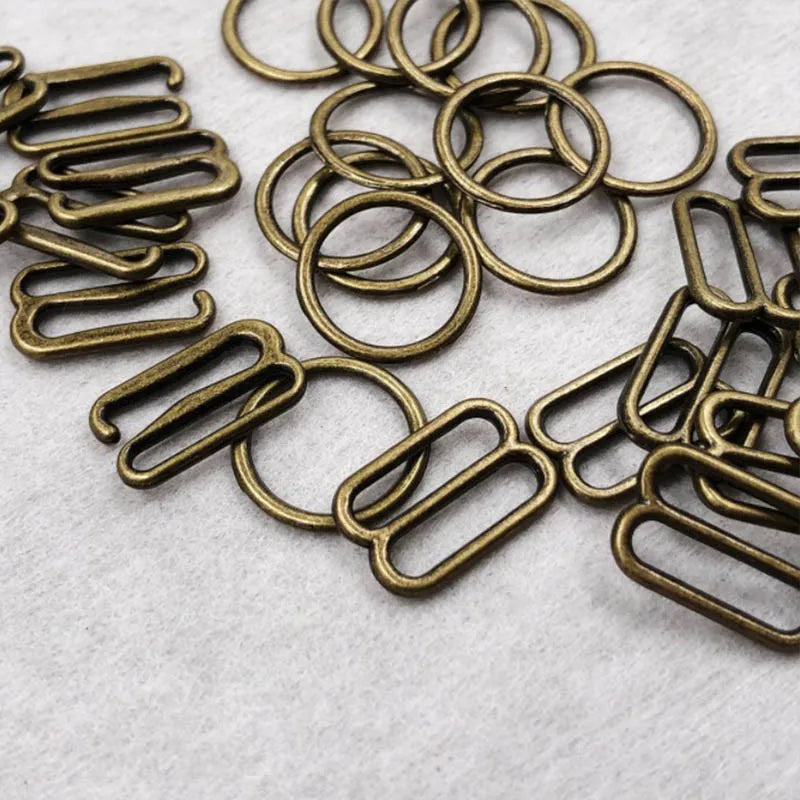Custom Metal Bra Adjuster Ring Slider and Hook Underwear Accessories Buckle