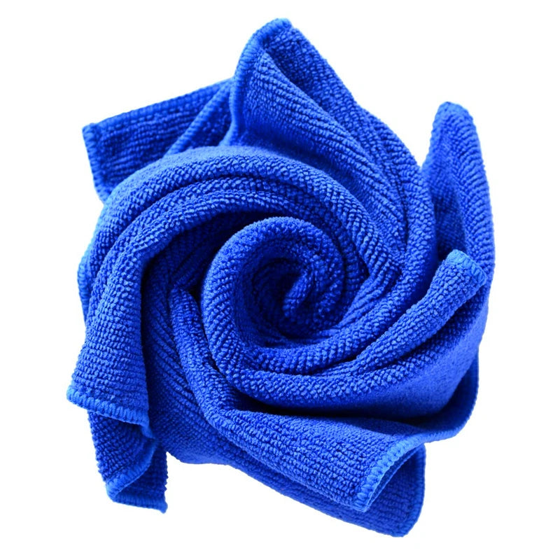 Super Absorbent Twisted Microfiber Car Velt Towel Long Pile for Effective Dusting and Drying Plain Style for Kitchen Cleaning