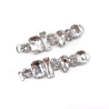 Wholesale 8cm Crystal Glass Stone Rhinestone Connector for Bikini Garment Hat Shoe Accessories