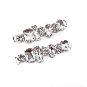 Wholesale 8cm Crystal Glass Stone Rhinestone Connector for Bikini Garment Hat Shoe Accessories