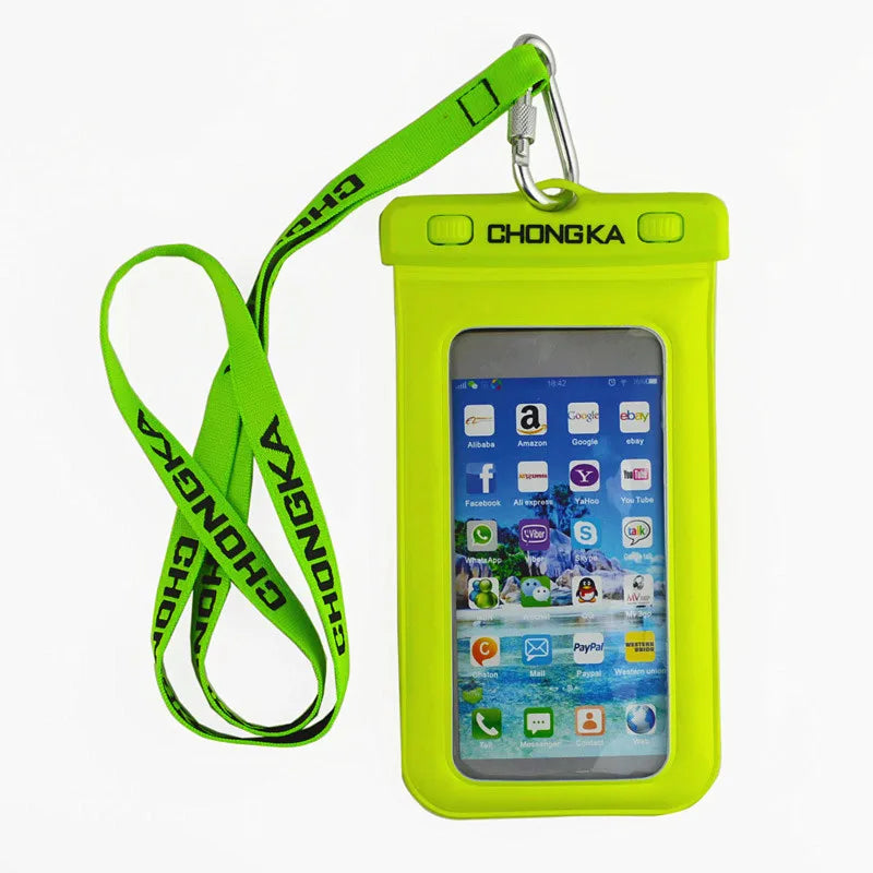 IPX8 Universal Floating Waterproof Mobile Phone Bag Waterproof Cell Phone Case Pouch for Mobile Phones