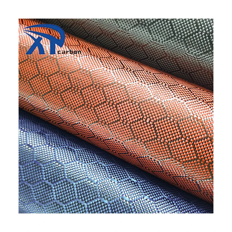 Factory Wholesale Hexagon Aramid Carbon Fiber Fabric Woven Honeycomb Carbon Fiber Fabric Cloth