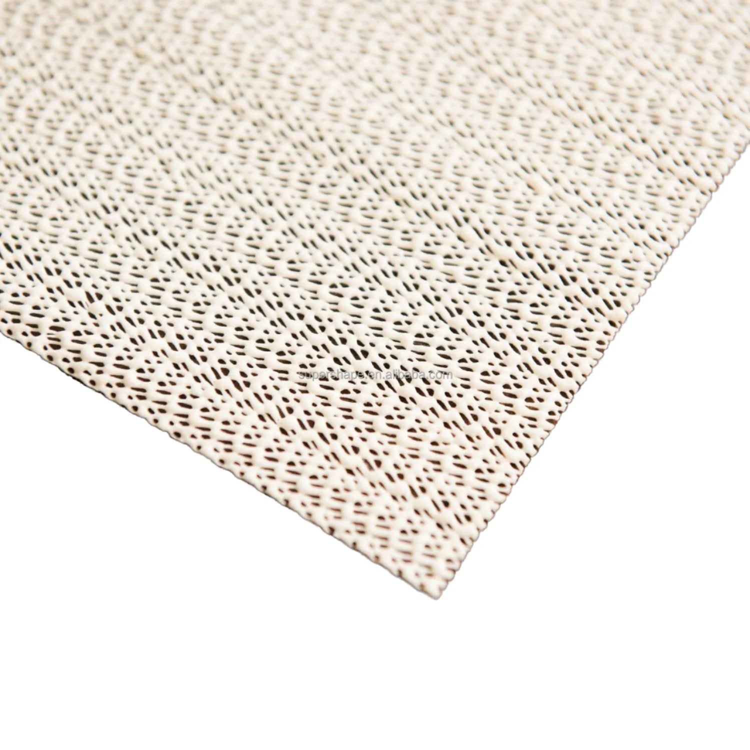 Square PVC Mesh Foamed Non-Slip Grip Liner Rolls-Food Grade Waterproof for Mattress Chair Cushion & Bed Sheet