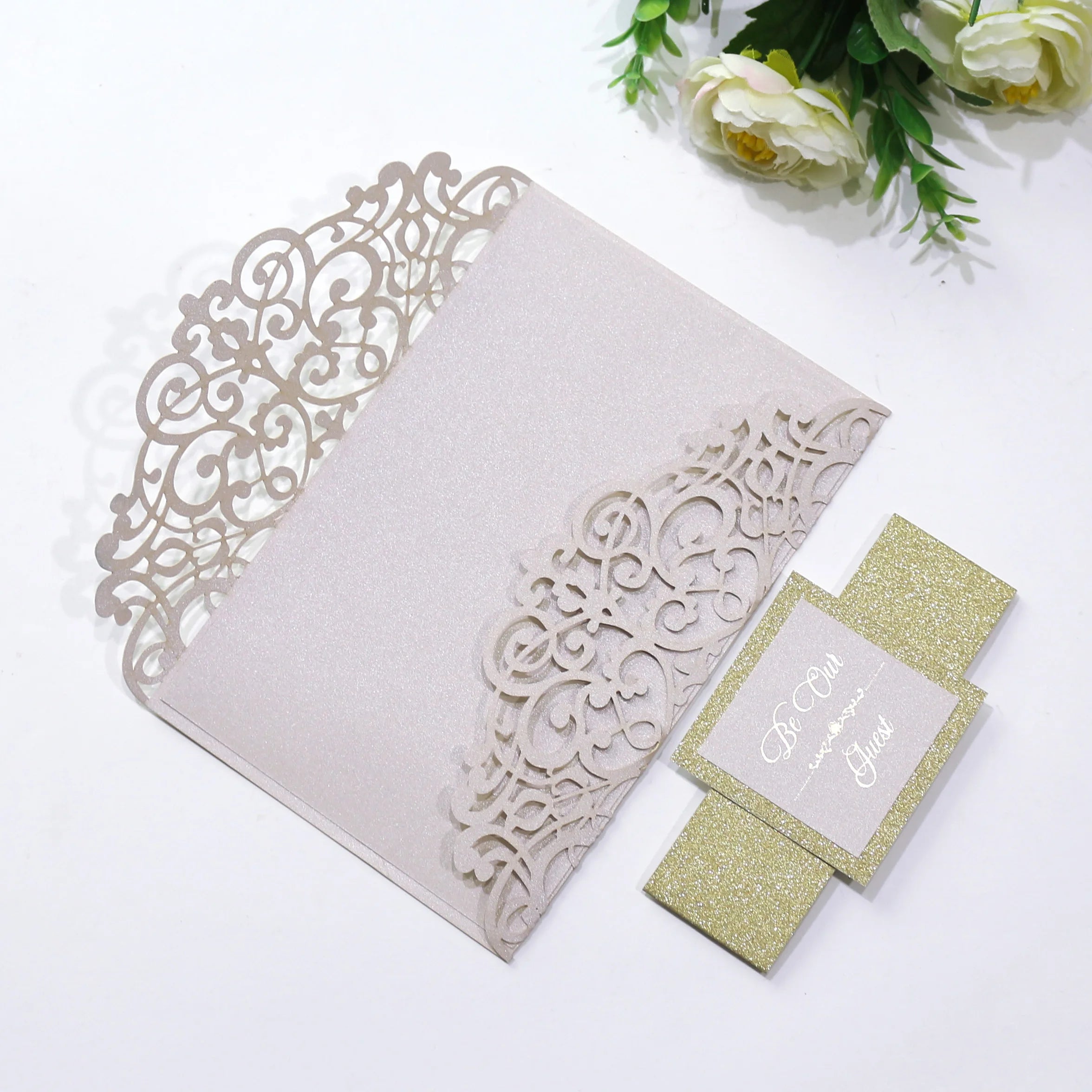 Colorful European Style Wedding Invitation Cards Laser Cut Invitation Card for Wedding Party Greeting Card for Valentine's Day