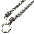 Two Vintage 316L Men's Stainless Steel Necklace Gold Plated Eagle Head Strand Chains for Parties Gifts Anniversaries