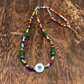 Women's Stainless Steel Blue-Eyed Devil Necklace Bead for Wedding Party Engagement Turkish Protection Evil Accessories Jewelry