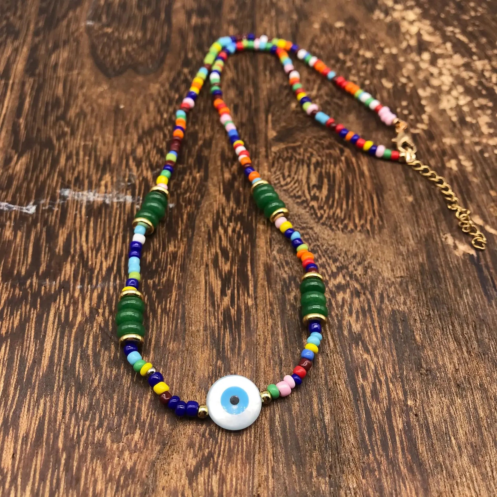 Women's Stainless Steel Blue-Eyed Devil Necklace Bead for Wedding Party Engagement Turkish Protection Evil Accessories Jewelry