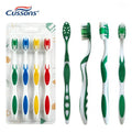 Family Pack Toothbrush Assorted Colors Medium Soft Bristles Deep Cleaning Non-slip Grip Handle for Oral Care Tooth Brush Set
