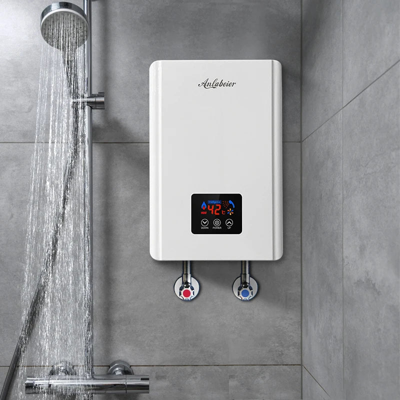 Easy-Installation Digital Display Constant Temperature 8000w Ipx4 Instant Electric Mini Tankless Water Heater Whole House