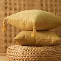 Amity Manufacturer Modern Square Polyester Throw Pillow Cover Solid Tassel Cushion Cover Home Hotels Sofa Decor