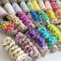 Liwtwind Bulk Handmade Floral White Sage Smudge Sticks Bundle with Flowers for Home Meditation Yoga & Healing (DIY)