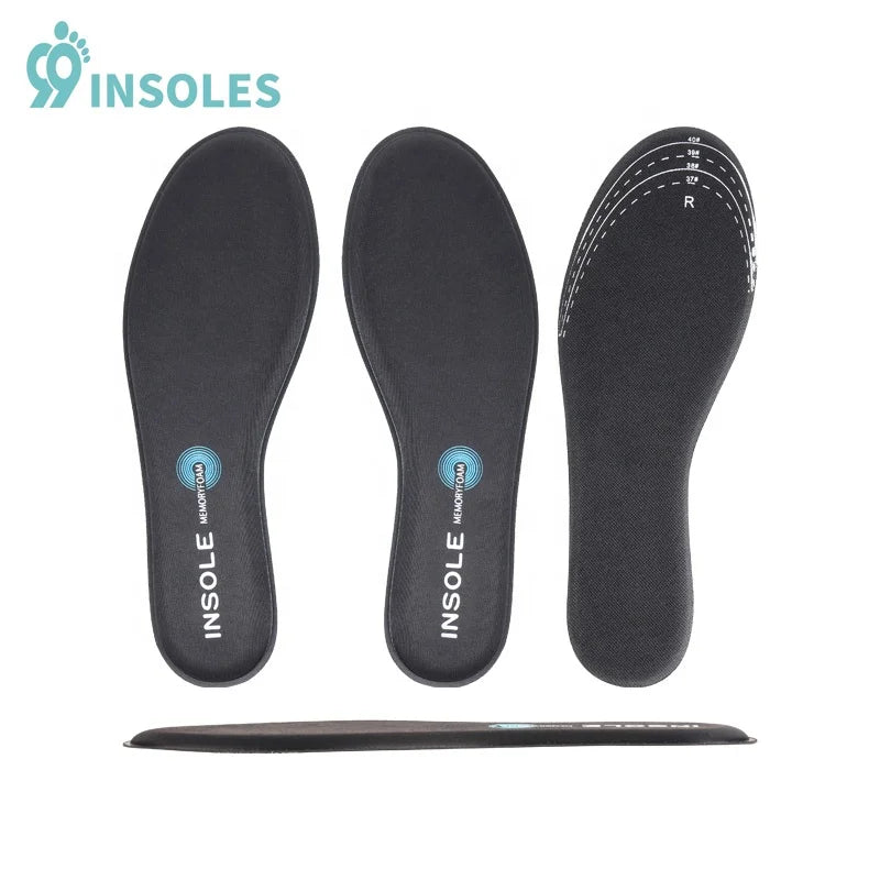 99insoles Thin Soft Memory Foam Insole Material Comfortable Massage Insole Manufacturer Running Insole