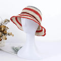 Braid Heart Straw Cap Unisex Sunscreen Summer Bucket Hat Foldable Wide Eaves UV 40+ Beach Outdoor Travel Hat