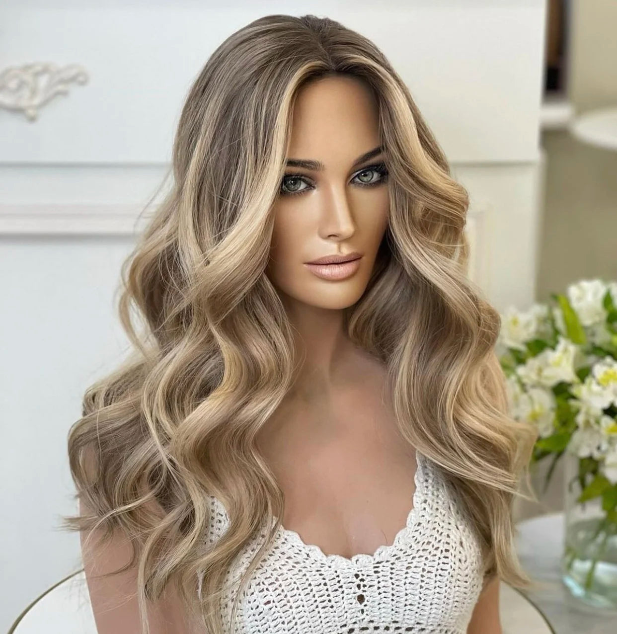 Fast Delivery Ash Brown Balayage Toppers Silk Base Topper Clip in Hair Pieces 5x6 6x7 European Cuticle Hair Women Toupee