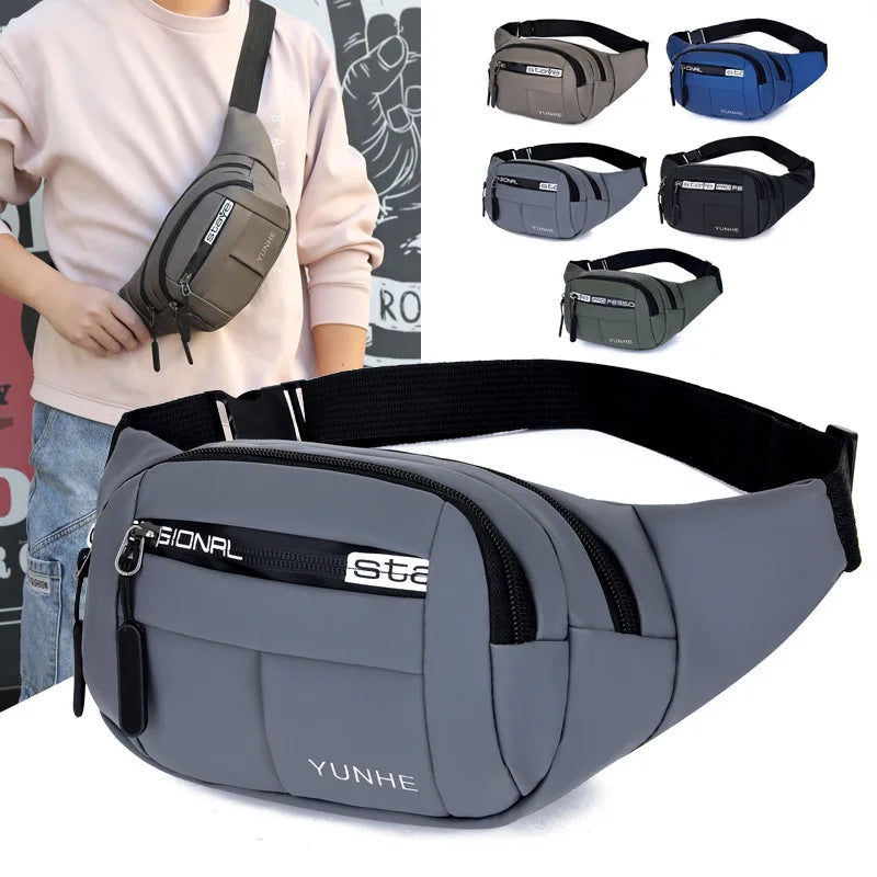Wholesale Light Multi Purpose Business Money Collection Mobile Phone Chest Bag Men Waist Bag