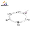 Wholesale Fashion Pearl Bracelets Women Pearl Beaded Bracelets With Shinning Diamond Charms