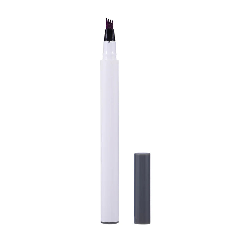 Waterproof Long Lasting Liquid 4 Tips Eyebrow Pen Private Label Custom Natural Effect