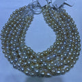 Natural Gold Southsea 11-12mm Seawater Baroque Pearl Strand for Fine Jewelry Necklace