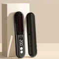 Multi-styler Complete Closing Salon Barber Use Multi 3 Rows Styler Hair Straightener Iron Brush Straight Hair Comb for Girls