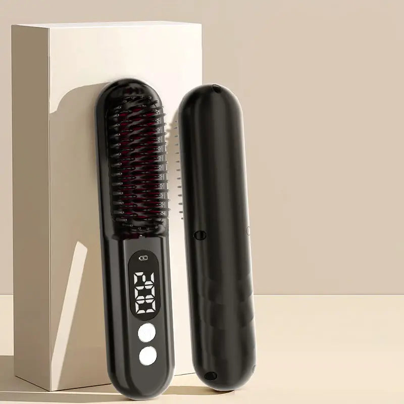 Multi-styler Complete Closing Salon Barber Use Multi 3 Rows Styler Hair Straightener Iron Brush Straight Hair Comb for Girls