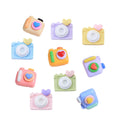 Lovely Small Heart Camera Shape Flatback Resin Embellishment Diy Accessories