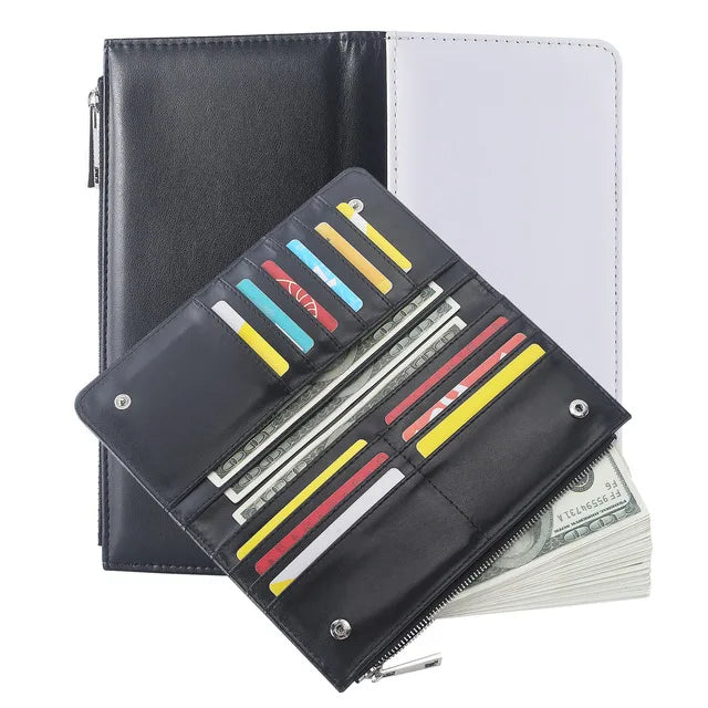 PU Leather Blank Sublimation Purse Personalized Cheap Custom Print Blank Unisex Wallet