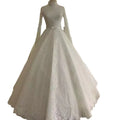 Modest Long Sleeves a Line Wedding Dresses Bridal Gowns Plus Size Wedding Gown